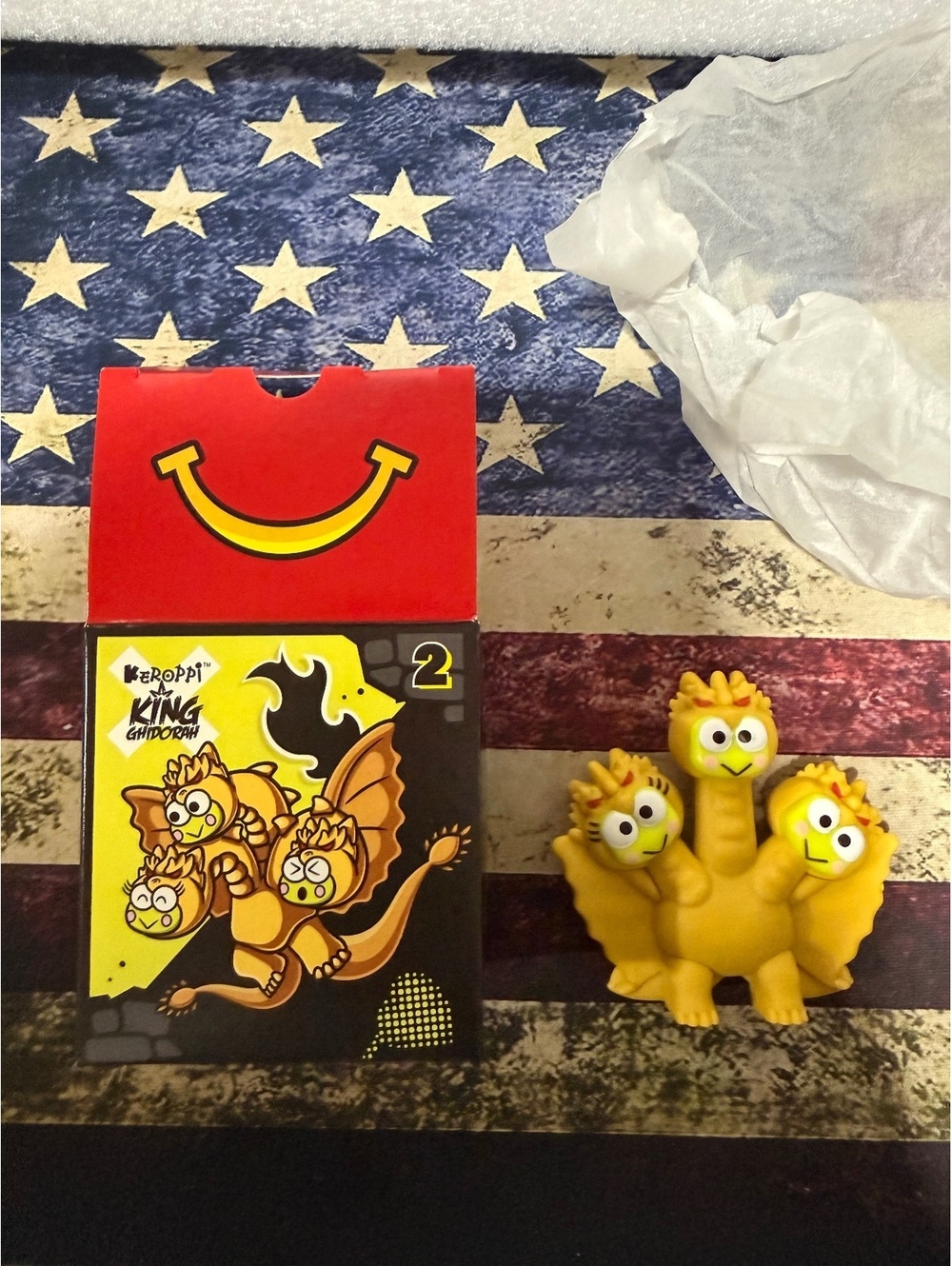 Keroppi x King Ghirdorah McDonalds Toy #1 New 2026 Sanrio Hello Kitty & Friends